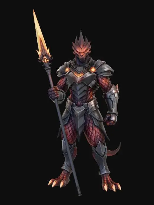 3D model for Talon Guard (Red Variant)