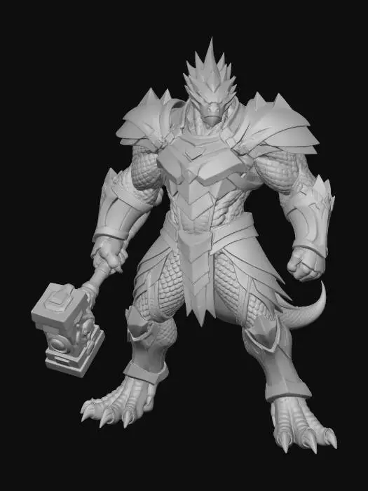 3D model for Bruteguard (Red Variant)