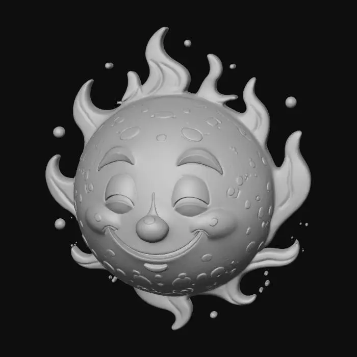 3D model for Just a round blue giant star