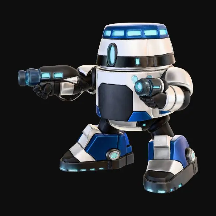 3D model for Coreling-B4 — Blue & White Command Relay