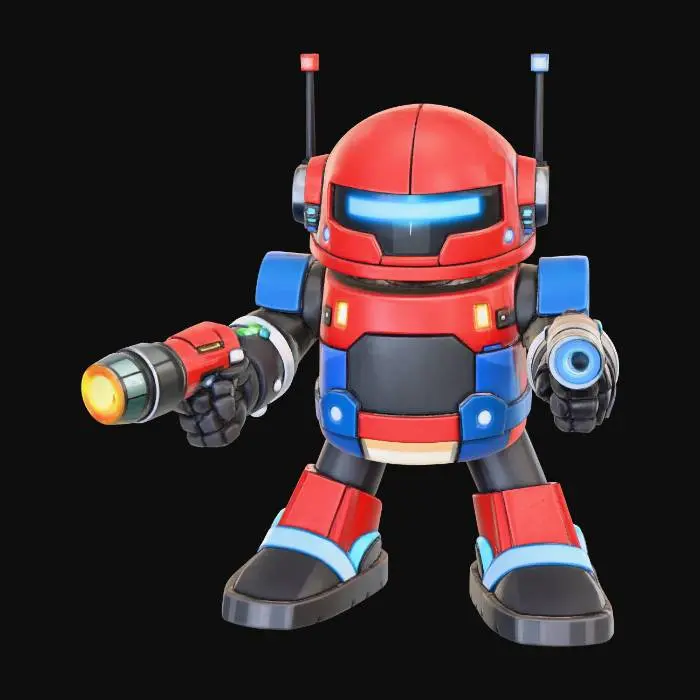 3D model for Coreling-RB — Red-Blue Vanguard