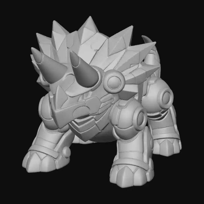 3D model for Red Bastion (Triceratops Mode)