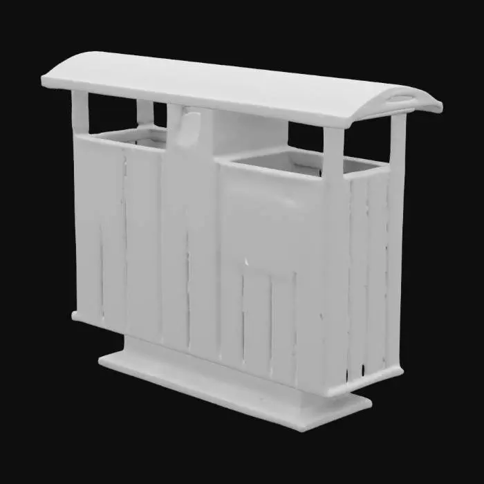 3D model for Recycling Bin in Park