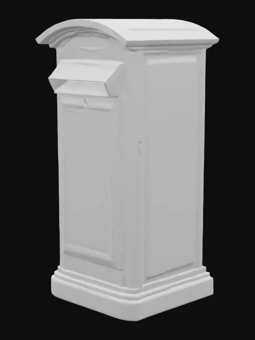 3D model for an american style post box