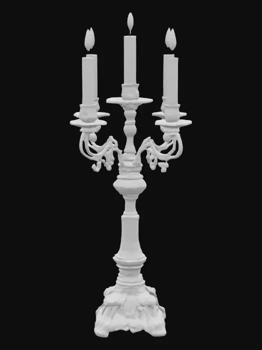 3D model for a beroque candle holder