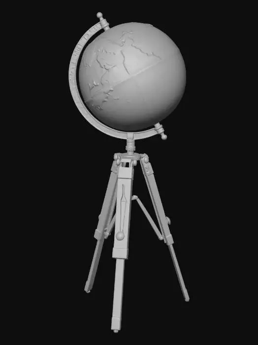 3D model for Globe on a Tripod Stand