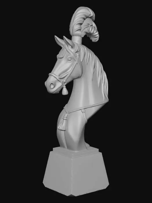 3D model for Regal Steed Statue