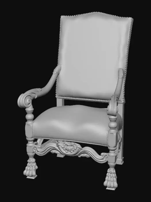 3D model for 18th Century Portuguese Rosewood Armchair