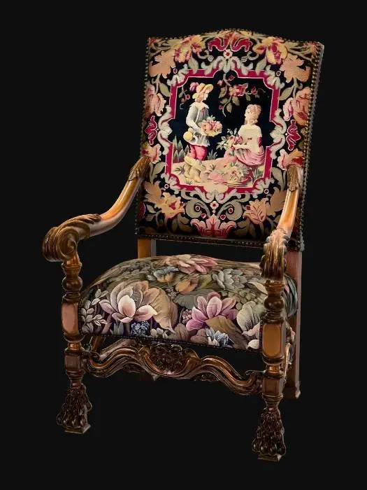 3D model for 18th Century Portuguese Rosewood Armchair