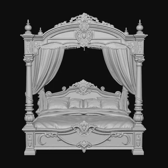 3D model for Royal Grand Bed
