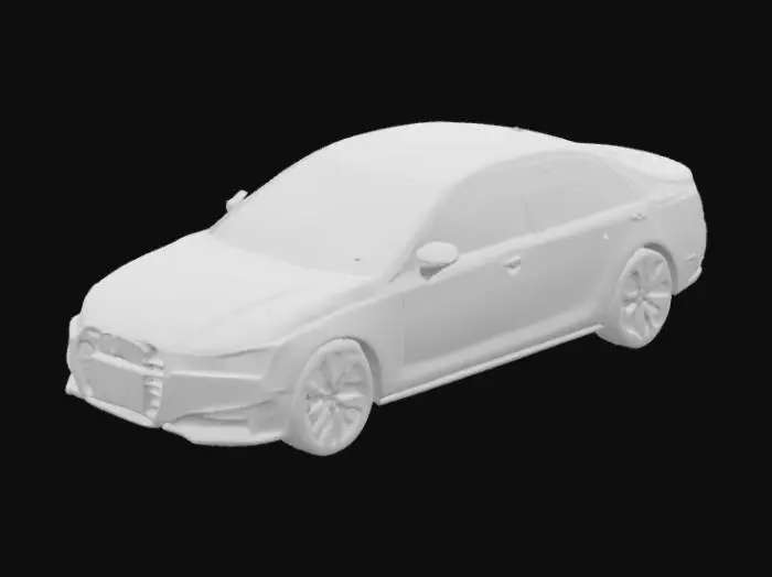 3D model for Black Audi A4 