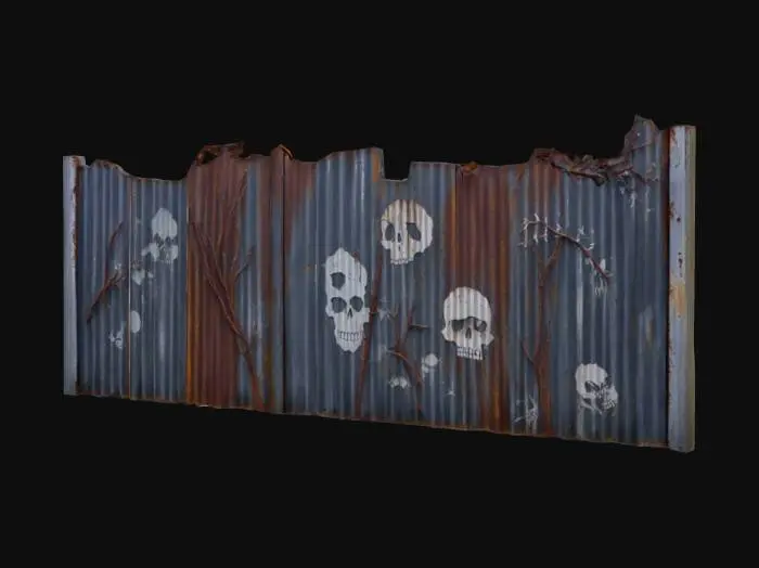 3D model for Haunted Iron Fence