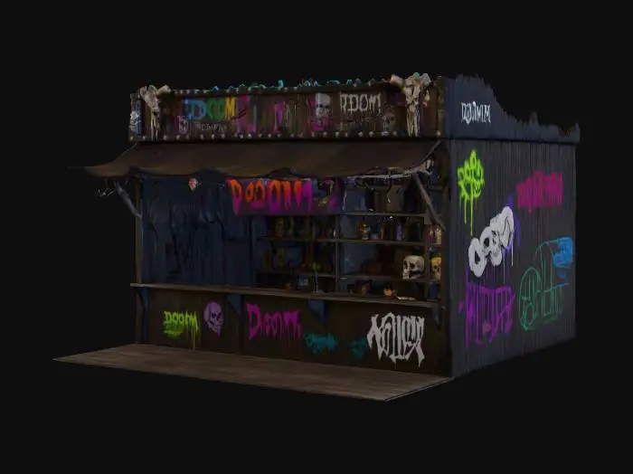 3D model for Skull Carnival Stand