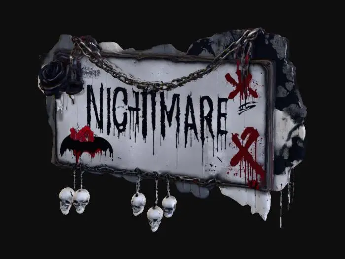 3D model for Nightmare Signboard