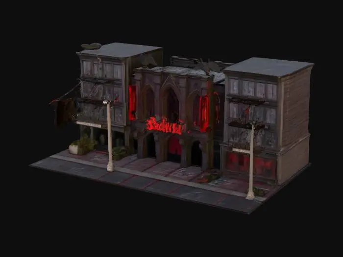 3D model for Gothic Streetfronts