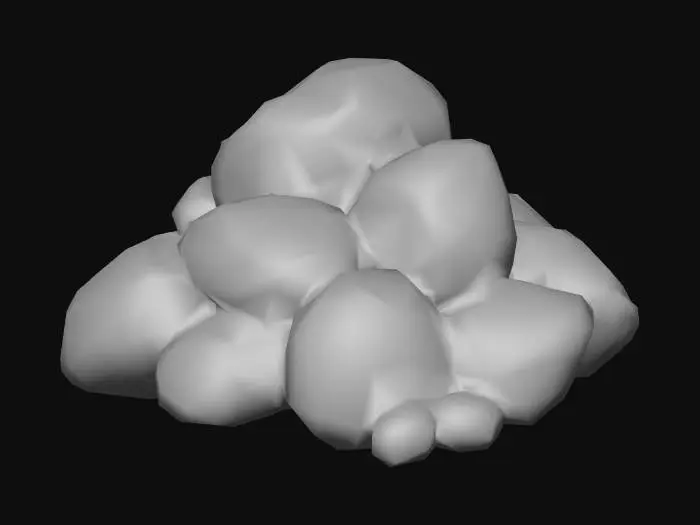 3D model for Boulder Assemblage