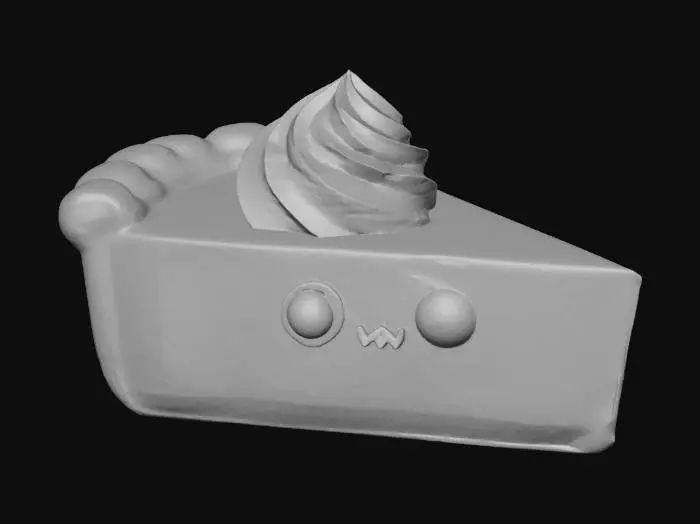 3D model for Kawaii Pumpkin Pie , #Thanksgiving#