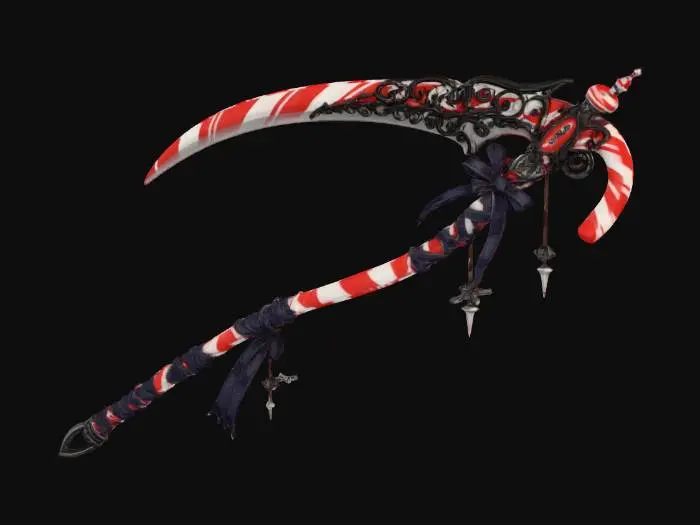 3D model for Candy Cane Scythe, #Christmas2025#