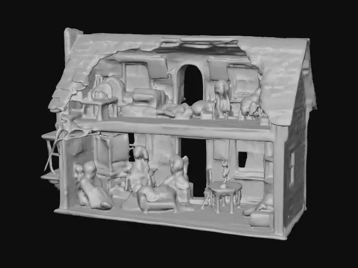 3D model for Haunted Dollhouse
