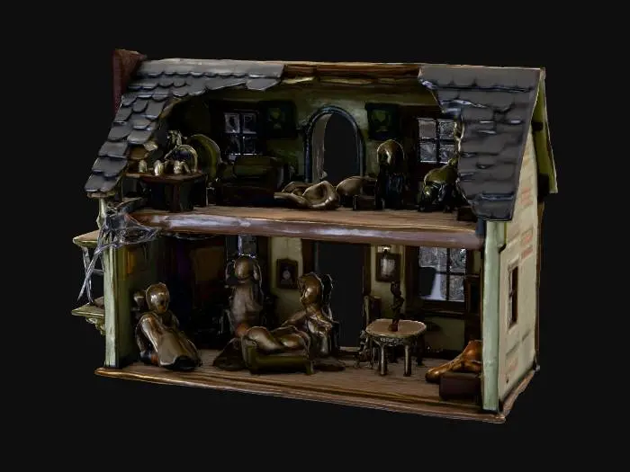 3D model for Haunted Dollhouse