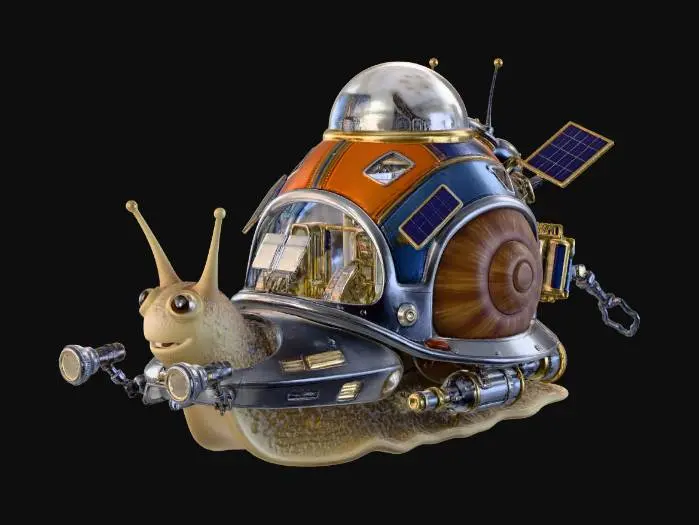 3D model for Cosmic Snail Voyager