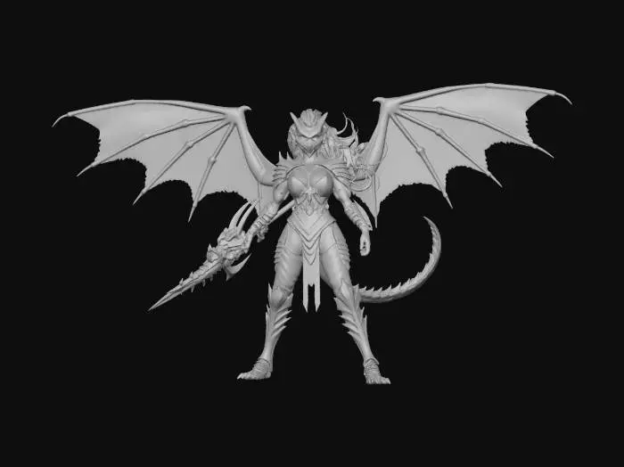 3D model for Abyssal Dragon Knight