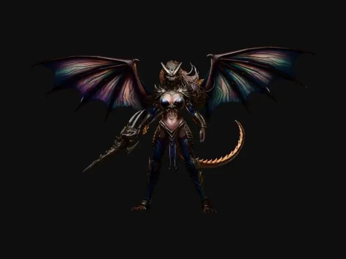 3D model for Abyssal Dragon Knight