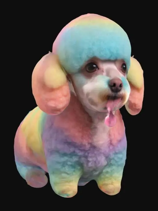 3D model for Poodle Portrait #SketchTo3D#