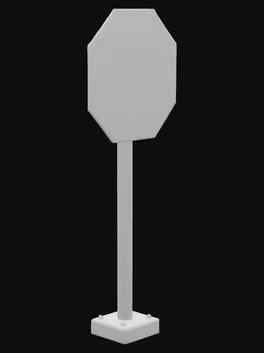 3D model for Stop Sign
