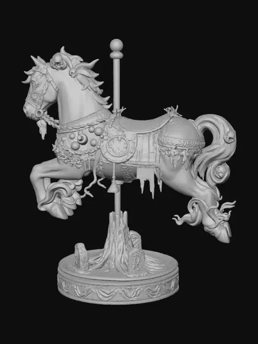 3D model for Macabre Carousel Horse, #Halloween2025#