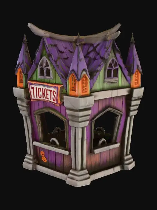 3D model for Haunted Ticket Booth