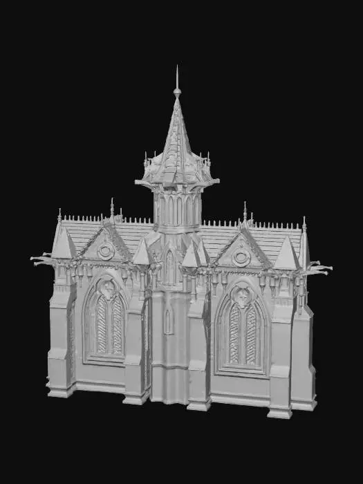 3D model for Gothic Cathedral Model