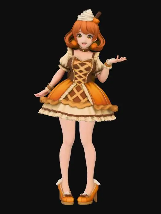 3D model for Pumpkin Spice Charm, #Thanksgiving#