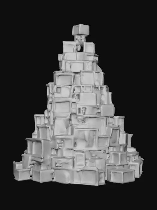 3D model for Television Christmas Tree, #Christmas2025#