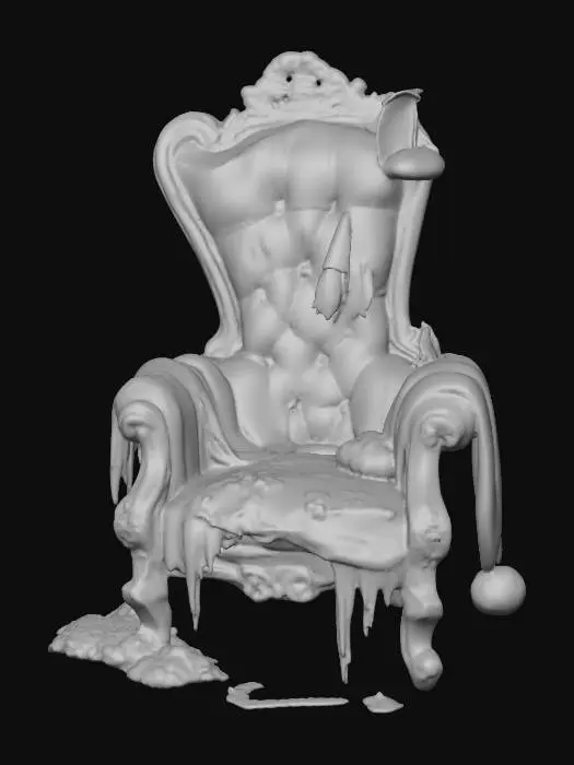 3D model for Santa's Old Throne, #Christmas2025#