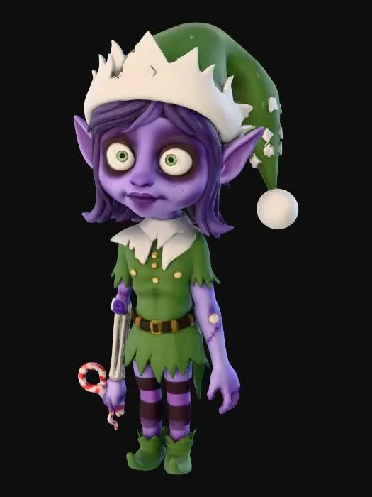 3D model for Zombie Elf Festivity, #Christmas2025#