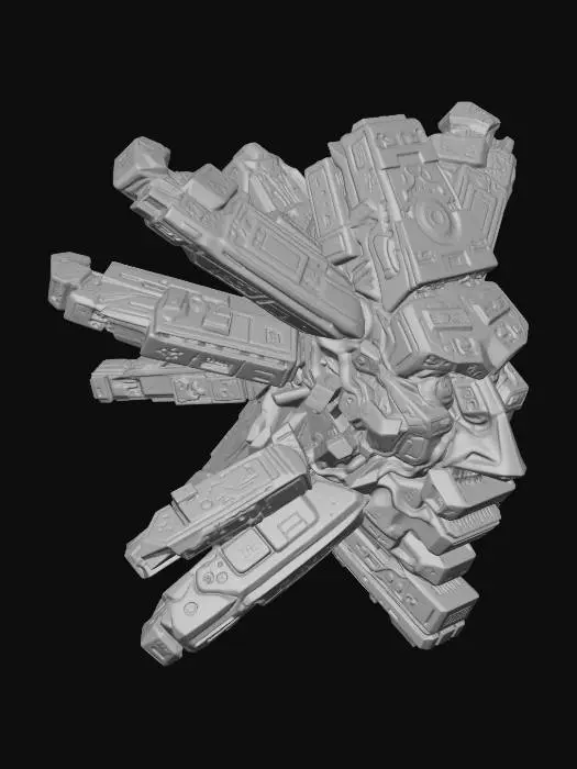 3D model for Neon Block Nebula