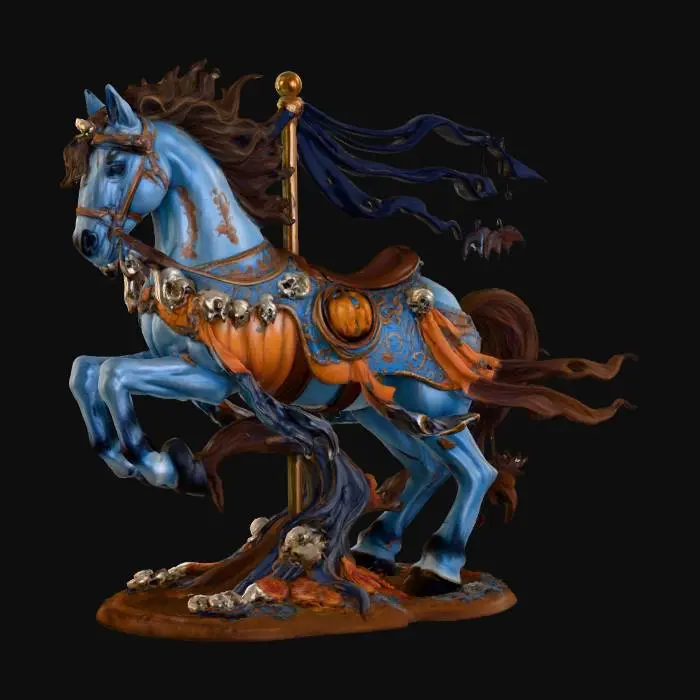 3D model for Haunted Carousel Horse