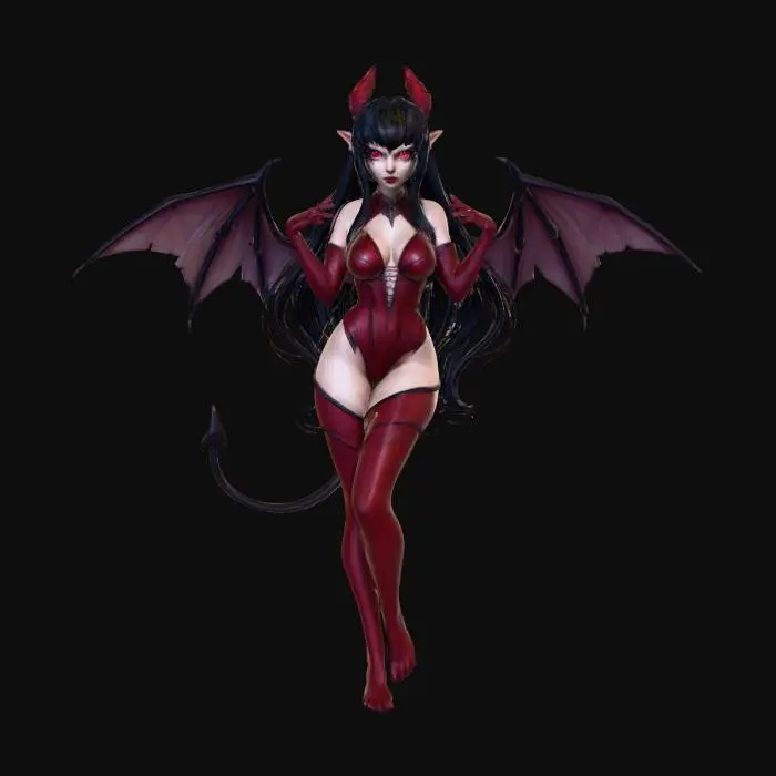 3D model for Cute Succubus, #Halloween2025#