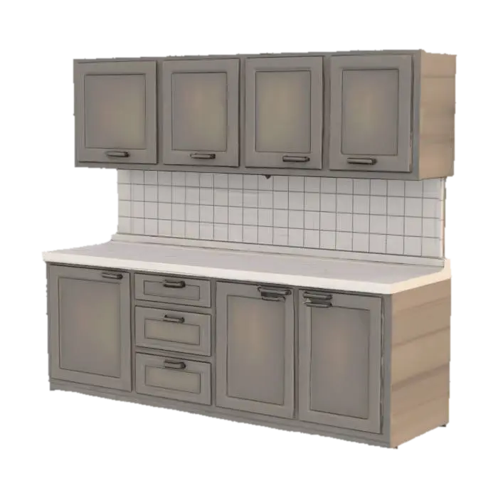 Modelong 3D na Kitchen Elegance - Home, ginawa ng AI