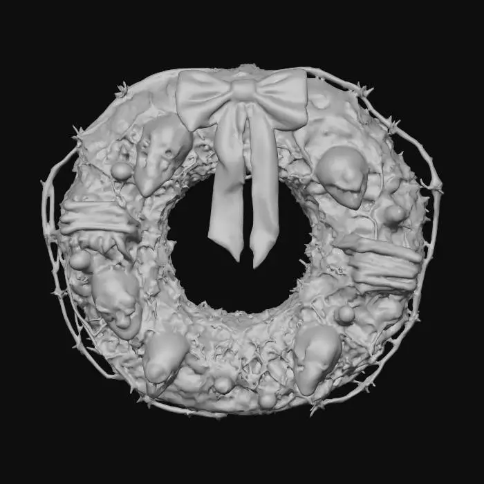 3D model for Macabre Wreath, #Christmas2025#
