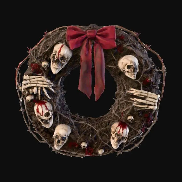 3D model for Macabre Wreath, #Christmas2025#