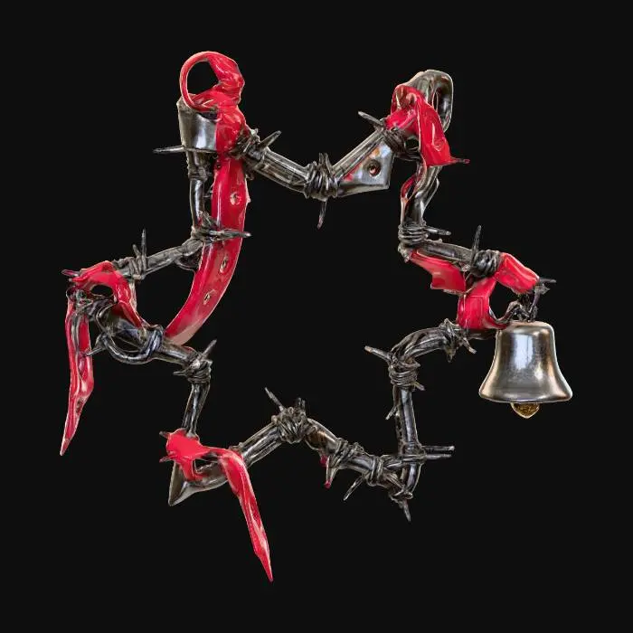 3D model for Barbed Star Garland, #Christmas2025#