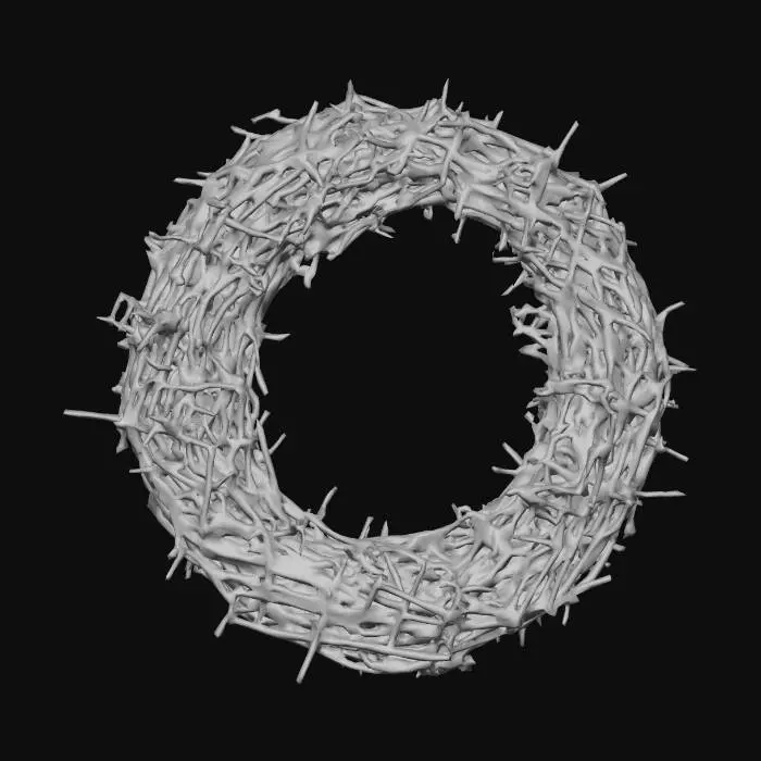 3D model for Barbed Wreath, #Christmas2025#
