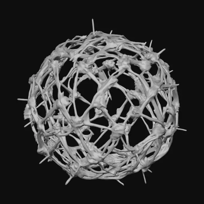 3D model for Barbed Sphere, #Christmas2025#