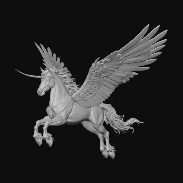 3D model for Neon Pegasus in Flight