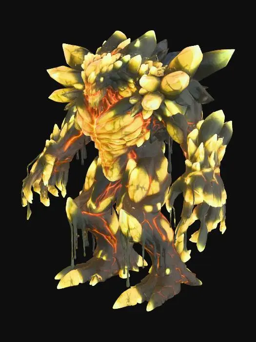 3D model for Demon of Sulfur Crystal