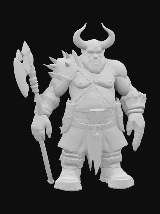 3D model for a full-body 3D model of an orc in a Claymation style, focusing on a dark and gritty aesthetic. The orc should be posed in an A-pose, showcasing exaggerated features typical of clay figures, including oversized muscles, distinct facial expressions, and textured clay-like surfaces. Incorporate details such as rugged clothing and accessories that reflect the quirky charm of the dark world, ensuring the model is suitable for animation and retains a playful yet menacing vibe.