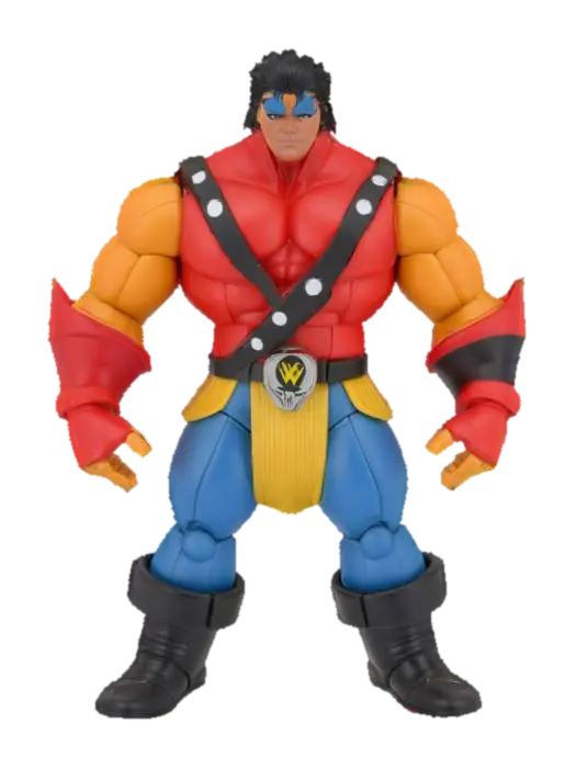 an action figure inspired by 80's-90's action figures, 80's Manga, 90's comic… - Actionfigure 3D model, vytvořený pomocí AI