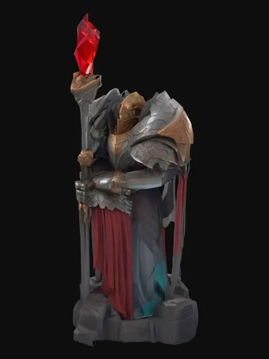 3D model for Red Crystal Guardian Tower